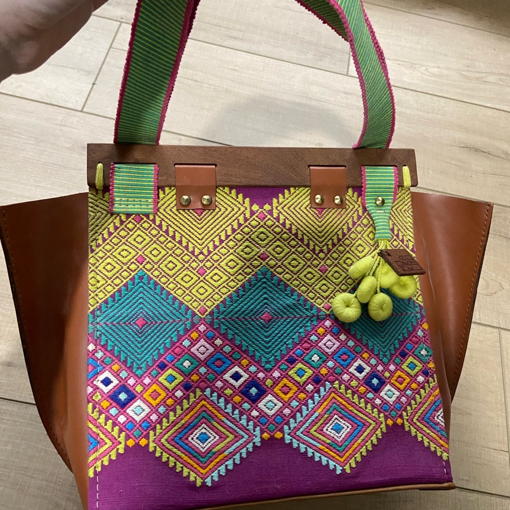 Woven Bag - Colorful Vacation / Beach Bag